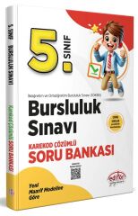 Editör Yayınları 5. Sınıf 2025 Bursluluk Sınavı Soru Bankası - Karekod Çözümlü