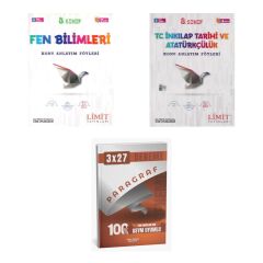 2027 Limit 8. Sınıf Föyleri Fen Bilimleri + İnkılap Tarihi ve Atatürkçülük T C Konu + Ankapade 3'lü Set