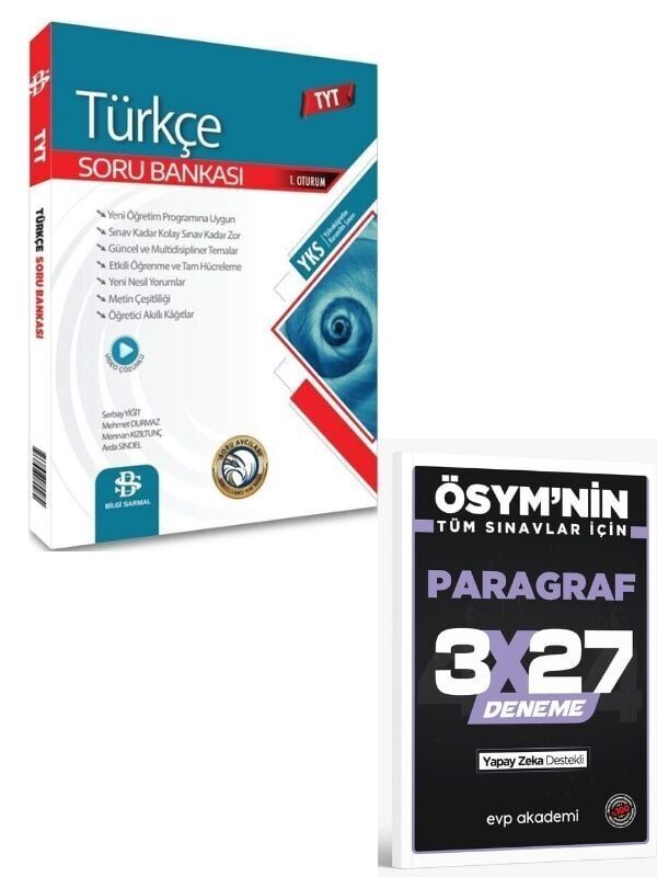 BilgiSarmal 2027 TYT Türkçe Soru Bankası+ EVP Akademi Paragraf