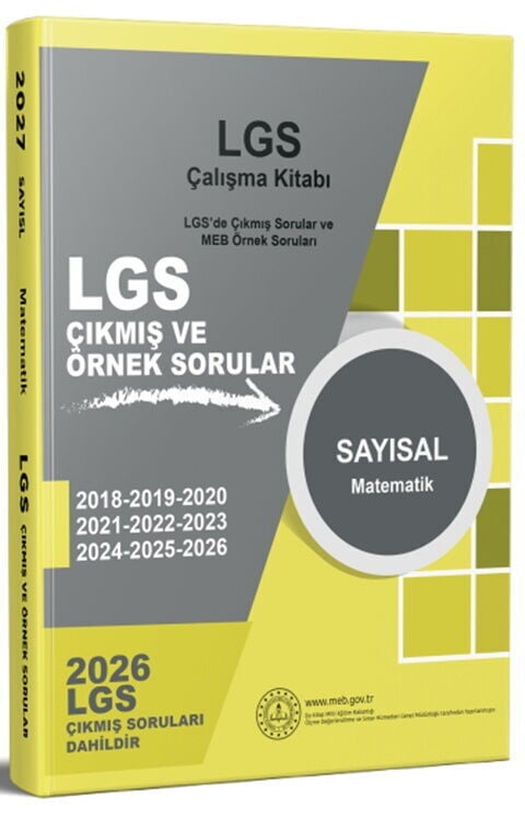 Dizgi Kitap 2027 MEB LGS Sayısal Matematik Çalışma Kitabı Çıkmış Sorular ve Örnek Sorular