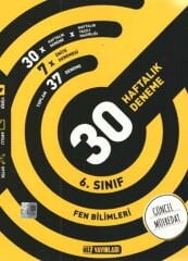 Hız Yayınları 6. Sınıf Fen Bilimleri 30 Haftalık Kazanım Denemeleri