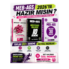 Yediiklim 2026 Meb-Ags Ahenk Mevzuat-Anayasa 40 Deneme & Pegem Meb Ags Mevzuat Deneme Seti