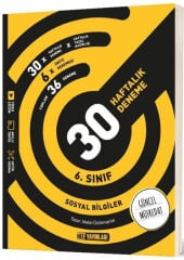 2027 Hız Yayınları 6. Sınıf Sosyal Bilgiler 30 Haftalık Kazanım Denemeleri