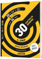2027 Hız Yayınları 6. Sınıf Sosyal Bilgiler 30 Haftalık Kazanım Denemeleri