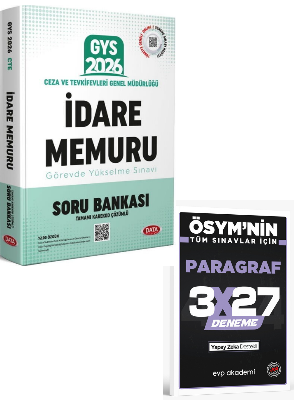 Data 2027 2026 GYS Ceza Ve Tevkifevleri İdare Memuru Soru Bankası+ EVP Akademi Paragraf