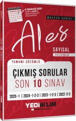 Yediiklim Yayınları ALES Master Serisi Sayısal Yetenek Tamamı Çözümlü Son 10 Sınav Çıkmış Sorular