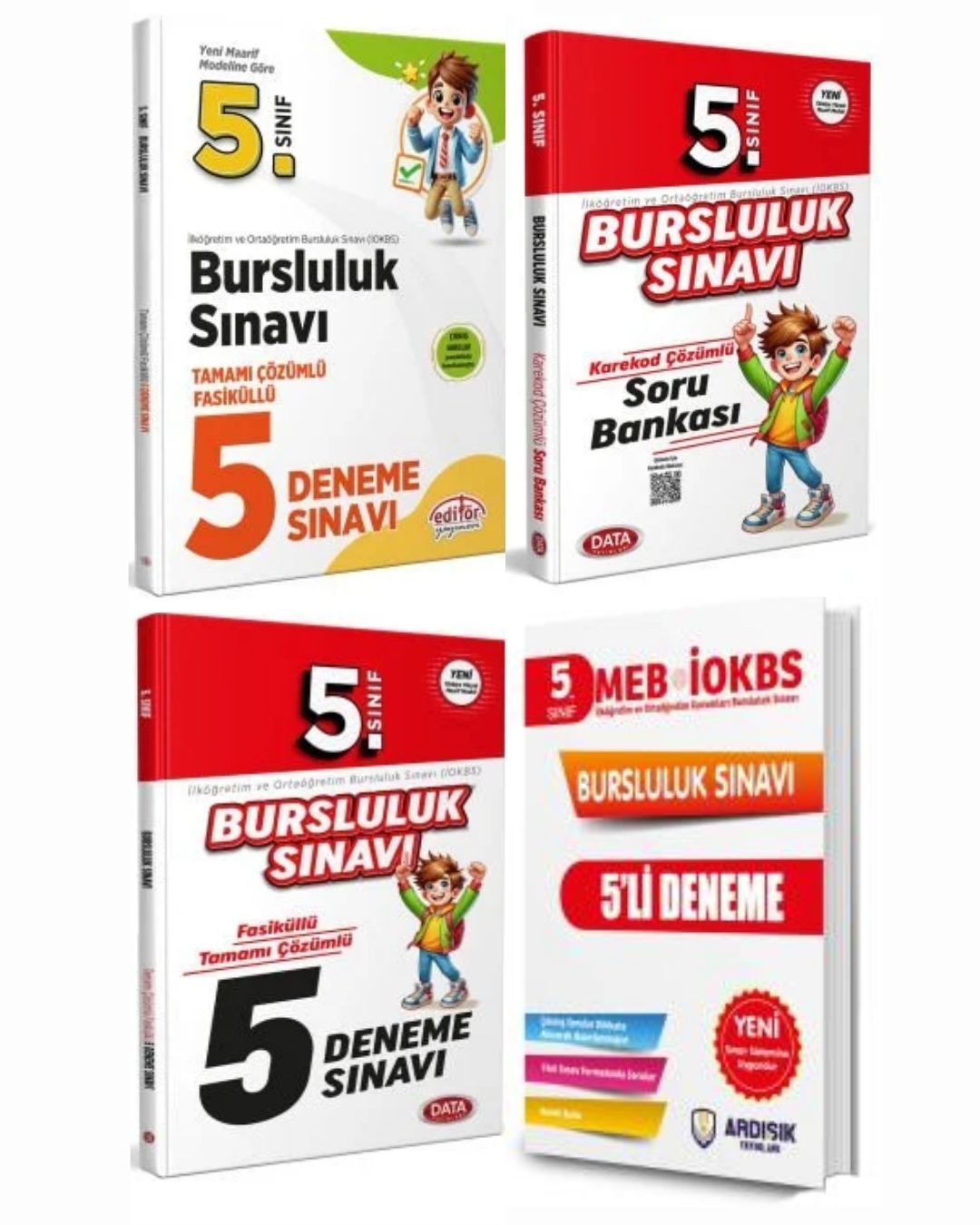 Data 2025 5. Sınıf Bursluluk 15 Deneme + Soru Bankası Data + Ardışık