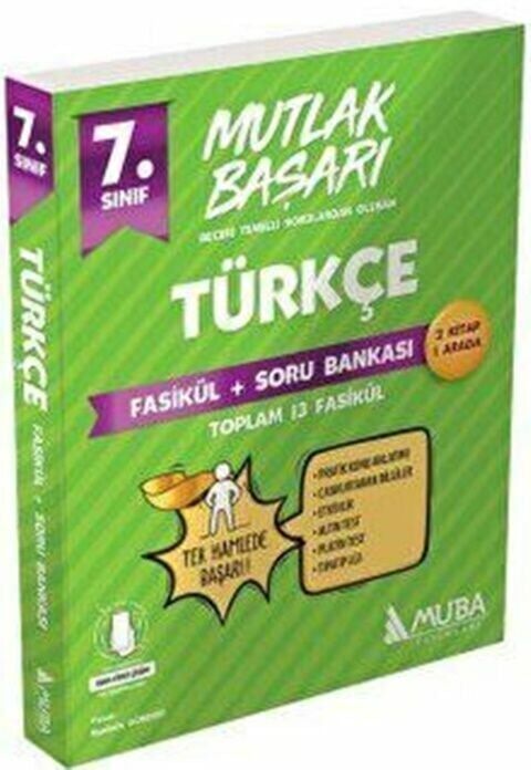 Muba Yayınları 7. Sınıf Türkçe Fasikül ve Soru Bankası