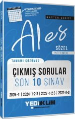 Yediiklim Yayınları ALES Master Serisi Sözel Yetenek Tamamı Çözümlü Son 10 Sınav Çıkmış Sorular
