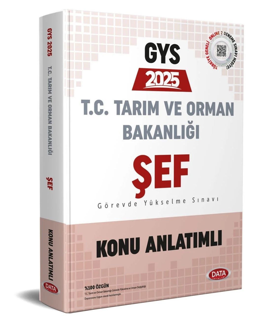 Data 2025 GYS Tarım ve Orman Bakanlığı Şef Konu Anlatımlı Görevde Yükselme Data Yayınları