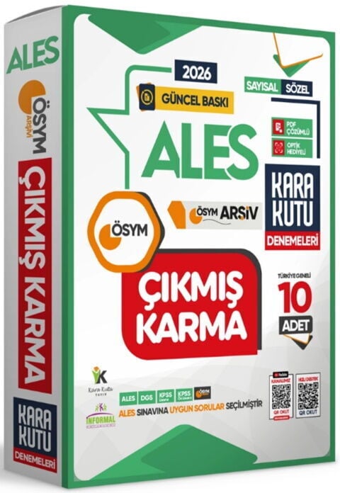 İnformal Yayınları 2026 ALES Sayısal Sözel TM ÖSYM Çıkmış Karma Kara Kutu 10 lu Deneme Paketi