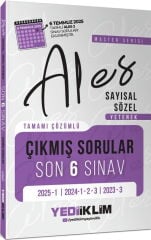 Yediiklim Yayınları ALES Master Serisi Sayısal Sözel Yetenek Tamamı Çözümlü Son 6 Sınav Çıkmış Sorular