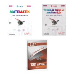 2027 Limit 8. Sınıf Föyleri Matematik + İnkılap Tarihi ve Atatürkçülük T C Konu + Ankapade 3'lü Set