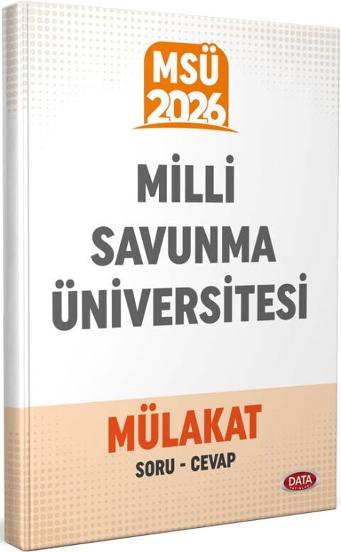 Data Yayınları 2026 MSÜ Milli Savunma Üniversitesi Mülakat Çıkmış Sorular Ve Cevapları