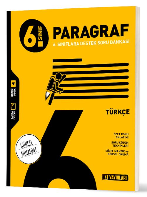 Hız Yayınları 6. Sınıf Türkçe Paragraf Soru Bankası