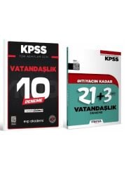 Marka + EVP İhtiyacın Kadar KPSS Vatandaşlık 24+10 Deneme 2 li Set