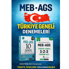 Pegem 2026 MEB AGS Türkiye Geneli 1-2-3 (3'lü Deneme Seti) & MEB AGS Tamamı Çözümlü 10 Deneme Seti