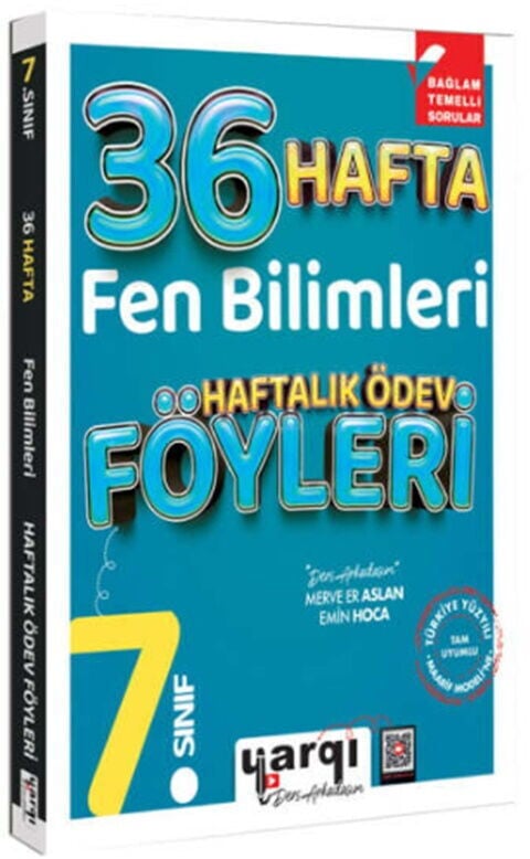 2027 Ders Arkadaşım 7. Sınıf Fen Bilimleri 36 Haftalık Ödev Föyleri