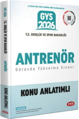 Data Yayınları 2026 GYS T.C. Gençlik Ve Spor Bakanlığı Antrenör Konu Anlatımlı