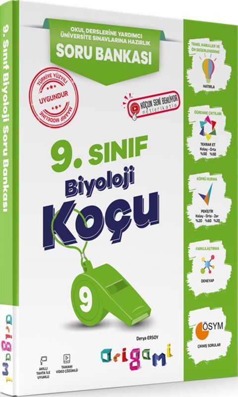 Tammat Yayıncılık 9. Sınıf Biyoloji Origami Soru Bankası