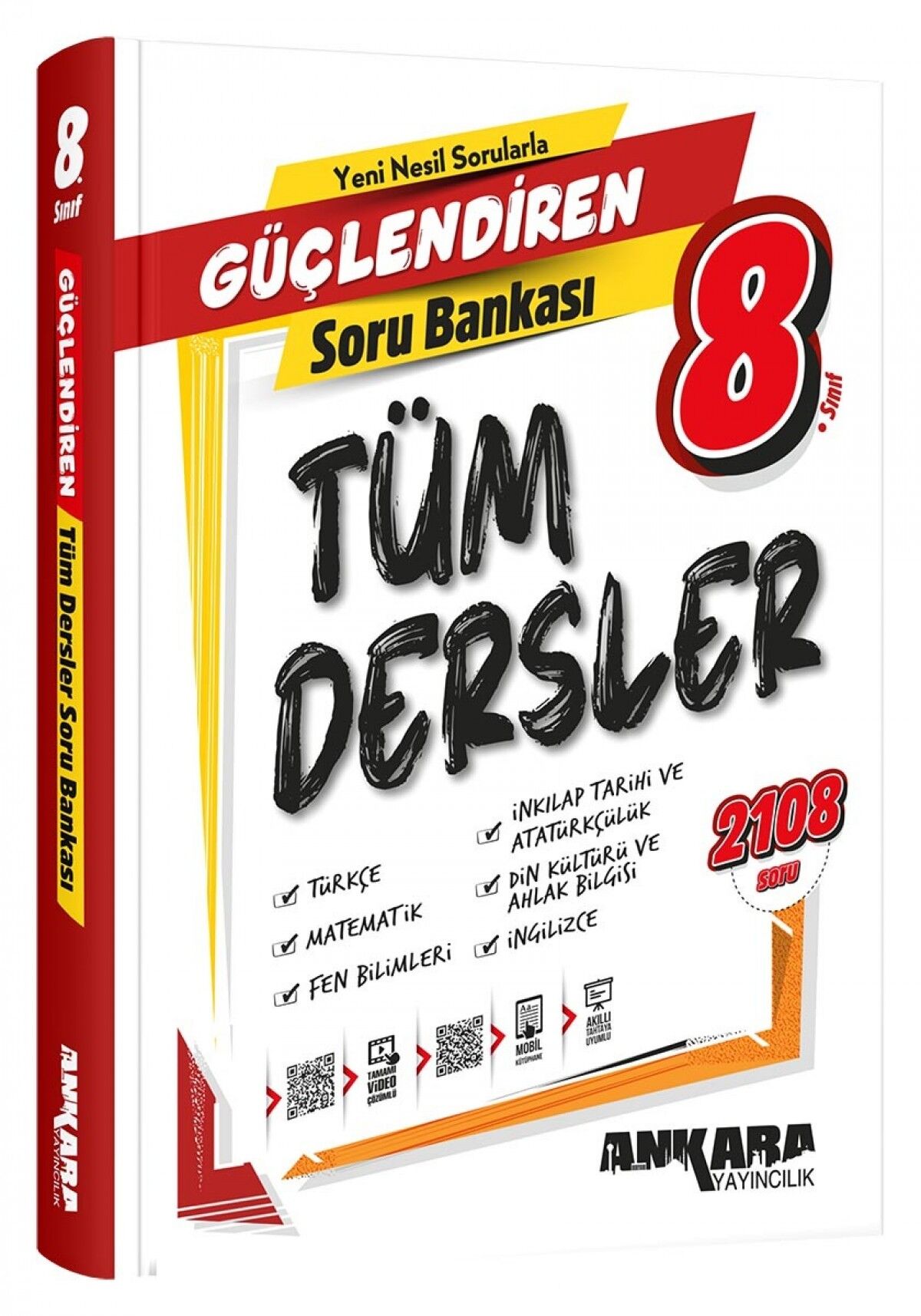 Ankara Yayıncılık 8. Sınıf Tüm Dersler Güçlendiren Soru Bankası