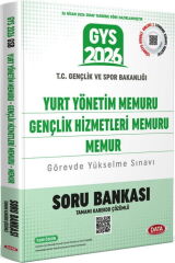 Data Yayınları 2026 GYS Gençlik Ve Spor Bakanlığı Yurt Yönetim Memuru Gençlik Hizmetleri Memuru Memur Soru Bankası