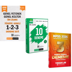 2026 KPSS Lise-Ön Lisans Türkiye Geneli 1-2-3 (3'lü Deneme Seti) & KPSS Ön Lisans 10 + 3 Deneme Seti