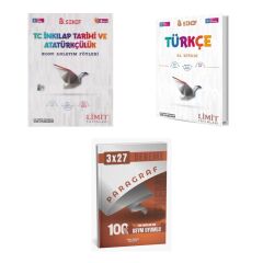 2027 Limit 8. Sınıf İnkılap Tarihi ve Atatürkçülük T C Föyleri Konu + Türkçe El Kitabı + Ankapade 3'lü Set