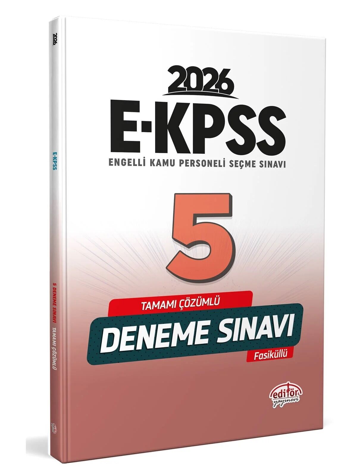 Editör Yayınları 2026 EKPSS GY GK 5 Deneme Sınavı