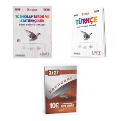 2027 Limit 8. Sınıf Föyleri İnkılap Tarihi ve Atatürkçülük T C + Türkçe 13 Föy Konu + Ankapade 3'lü Set