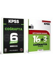 Marka + EVP İhtiyacın Kadar KPSS Coğrafya 19+6 Deneme 2 li Set
