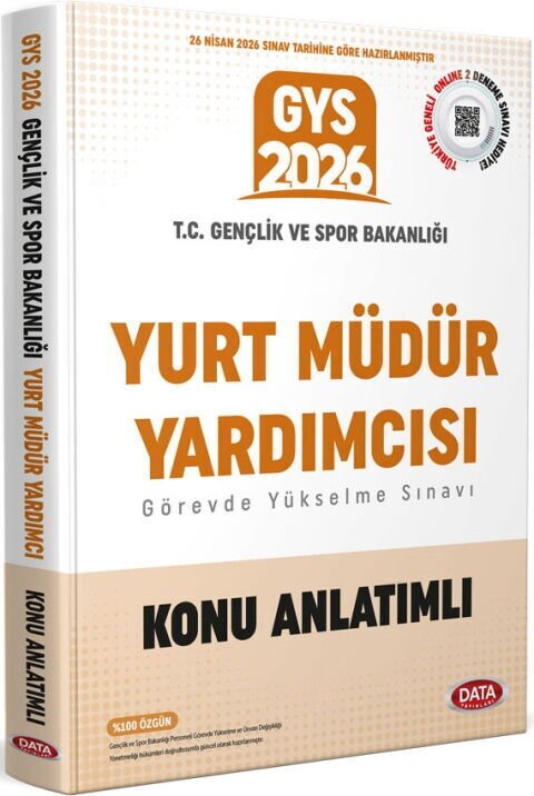 Data Yayınları 2026 GYS Gençlik Ve Spor Bakanlığı Yurt Müdür Yardımcısı Konu Anlatımlı