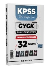 EVP Akademi KPSS Tüm Adaylar Türkçe, Matematik, Tarih, Coğrafya Vatandaşlık Tüm Dersler 32 Deneme Seti