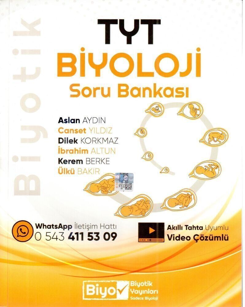 Biyotik Yayınları TYT Biyoloji Soru Bankası