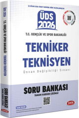 Data Yayınları 2026 ÜDS Gençlik Ve Spor Bakanlığı Tekniker Teknisyen Soru Bankası
