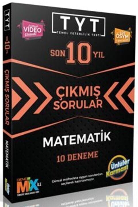 Ünlüler Karması TYT Matematik Karması Tıpkı Basım 10 Deneme