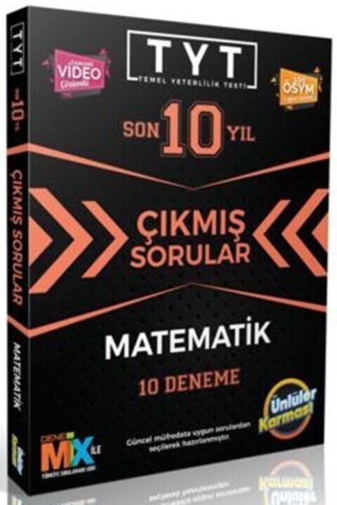Ünlüler Karması TYT Matematik Karması Tıpkı Basım 10 Deneme