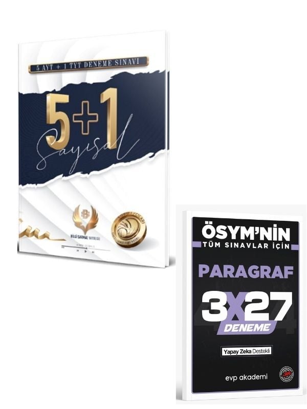 BilgiSarmal 2027 TYT AYT Sayısal 5 + 1 Denemesi+ EVP Akademi Paragraf