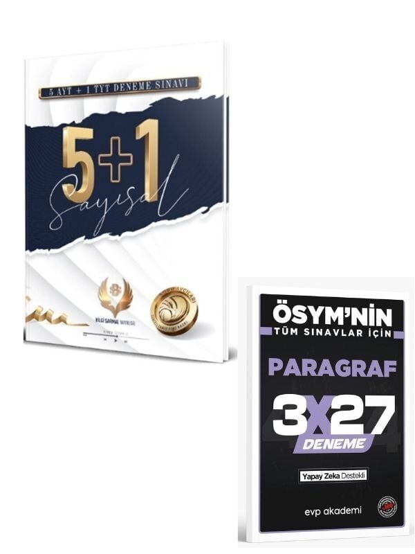 BilgiSarmal 2027 TYT AYT Sayısal 5 + 1 Denemesi+ EVP Akademi Paragraf