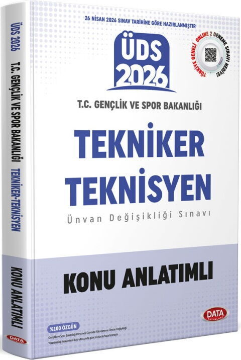 Data Yayınları 2026 ÜDS Gençlik Ve Spor Bakanlığı Tekniker Teknisyen Konu Anlatımlı
