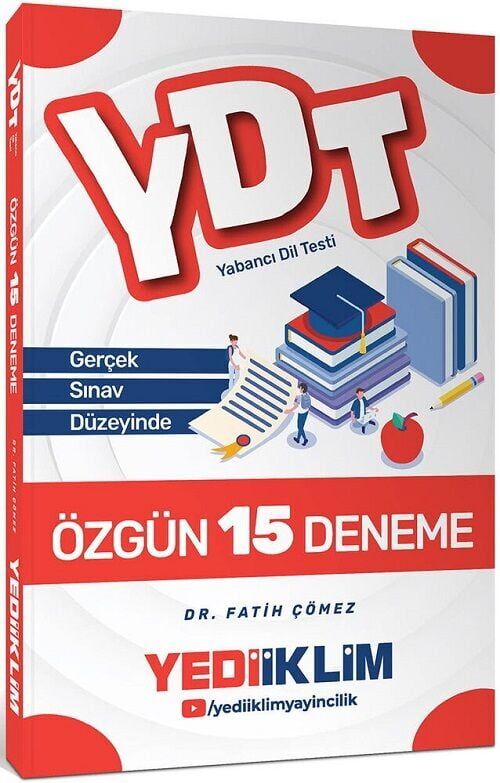 Yediiklim YDT 15 Özgün Deneme - Fatih Çömez Yediiklim Yayınları