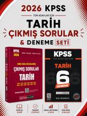 Pegem 2026 KPSS TARİH Çıkmış Sorular & KPSS Tarih 6 Deneme EVP Akademi Seti