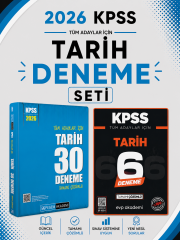 Pegem 2026 KPSS Tarih 30 Deneme & KPSS Tarih 6 Deneme EVP Akademi Seti