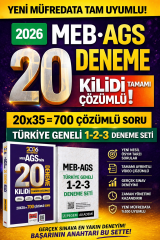Pegem 2026 MEB AGS Türkiye Geneli 1-2-3 (3'lü Deneme Seti) & MEB-AGS Kilidi 20 Deneme Yargı Yayınları Seti