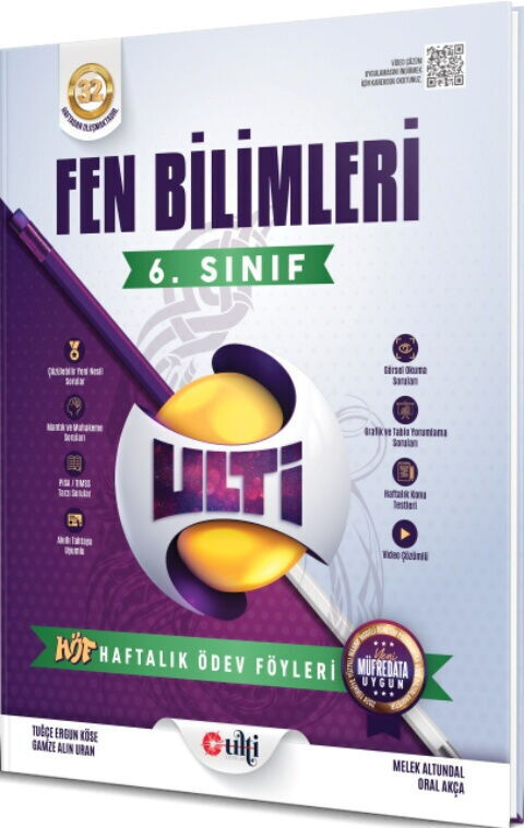 2027 Ulti Yayınları 6. Sınıf Fen Bilimleri Haftalık Ödev Föyleri