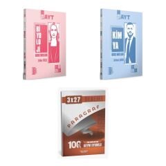 2027 Benim Hocam AYT Biyoloji + Kimya Konu + anla kazan paragraf deneme 3'lü Set