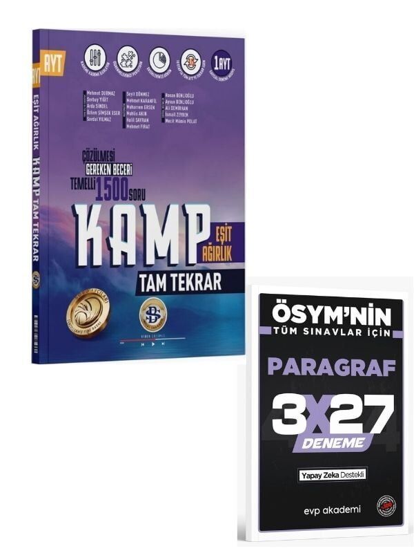 BilgiSarmal 2027 AYT Eşit Ağırlık Tam Tekrar Kamp+ EVP Akademi Paragraf