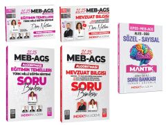 İndeks Akademi 2025 MEB-AGS Akademisi Eğitimin Temelleri + Mevzuat Bilgisi Ders Notları + Sözel-Sayısal Mantık Soru Bankası 5 li Set
