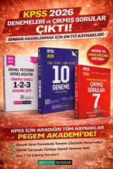 Pegem 2026 KPSS GKGY Türkiye Geneli 1-2-3 (3'lü Deneme Seti) & KPSS GKGY 10 Deneme & KPSS Çıkmış Sorular Seti