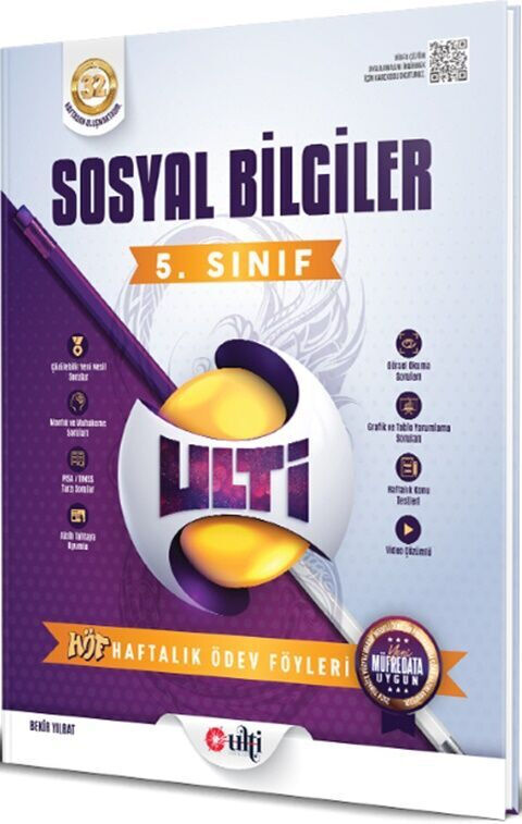 2027 Ulti Yayınları 5. Sınıf Sosyal Bilgiler Haftalık Ödev Föyleri